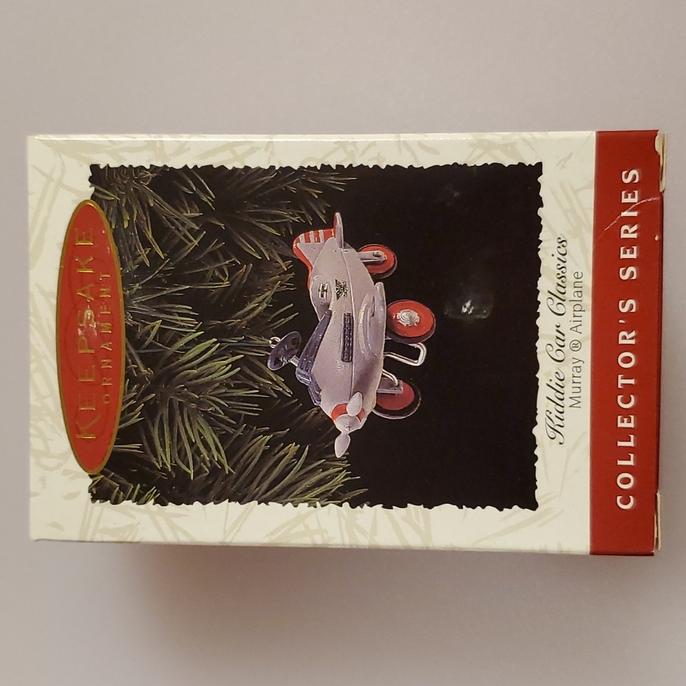 MURRAY Airplane @1996 Hallmark Keepsake Ornament Collector's Series NIB